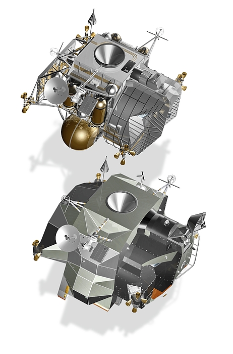 Apollo Lunar Module Ascent Stage #1 Greeting Card by Carlos Clarivan ...