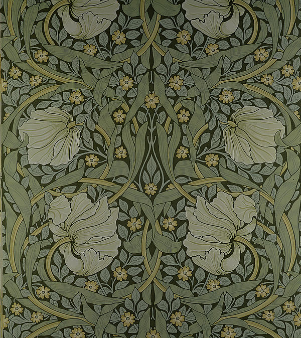 Pimpernel wallpaper design 1876 by William Morris Jigsaw Puzzle by ...