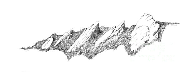 The Boulder Flatirons #3 Zip Pouch by Jerry McElroy - Jerry McElroy