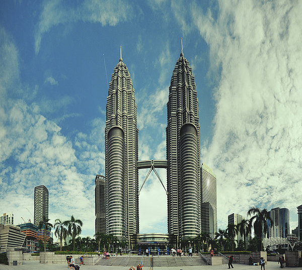 Petronas Twin Towers Jigsaw Puzzle by Alex Grabchilev Evgeniya