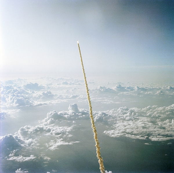 Space Shuttle Challenger Launch Greeting Card by Nasa / Science Photo ...