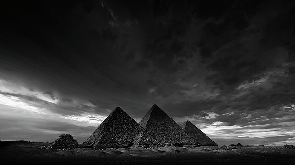 b*n様 LVERSE GIZA CD&サイン入りポストカード The Pyramids Of Giza, Egypt Greeting Card by Nick Brundle Photography