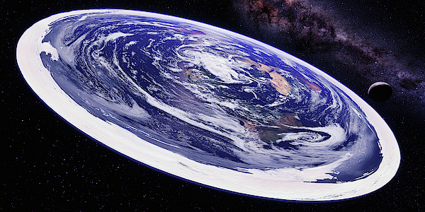 View Of Flat Earth From Space Jigsaw Puzzle by Ikon Ikon Images