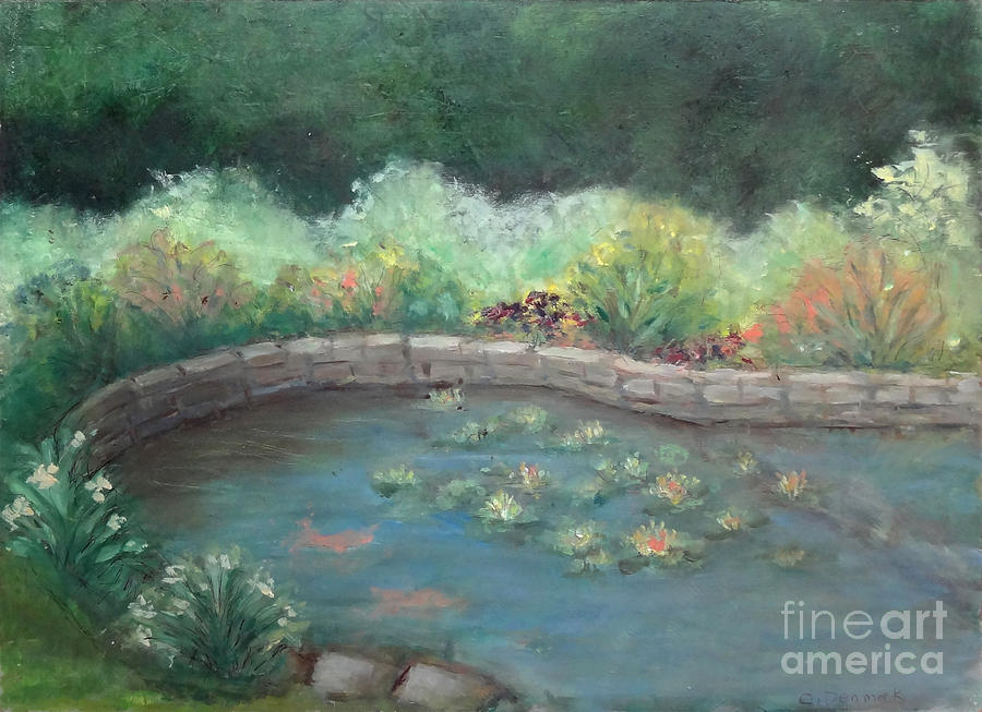 Waterlilies Painting by Carol DENMARK