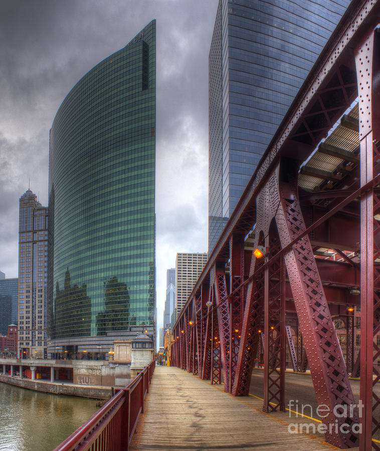 Stone Chicago Loop Chicago Loop from Lake Street Bridge #1 Photograph by Twenty Two North ...
