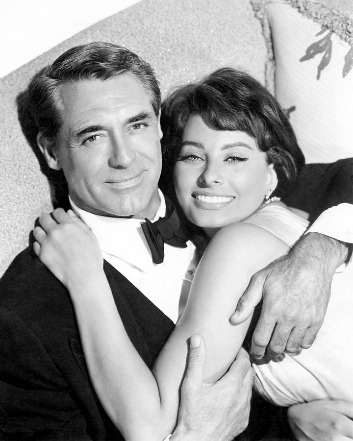 Cary Grant and Woman Embrace Photograph - Houseboat  #1 by Silver Screen