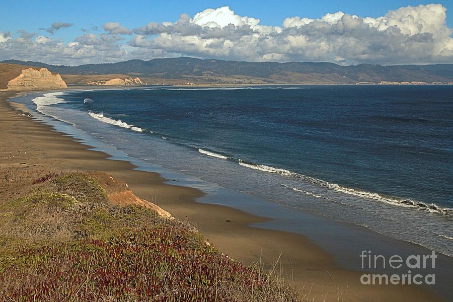 Scenic Coastal Landscape Photograph - Point Reyes Drakes Beach #1 by Adam Jewell