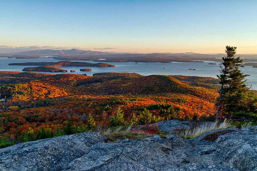 Sunrise Over Lake Winnipesaukee Photograph - Sunrise Over Winnipesaukee. #2 by Jeff Sinon