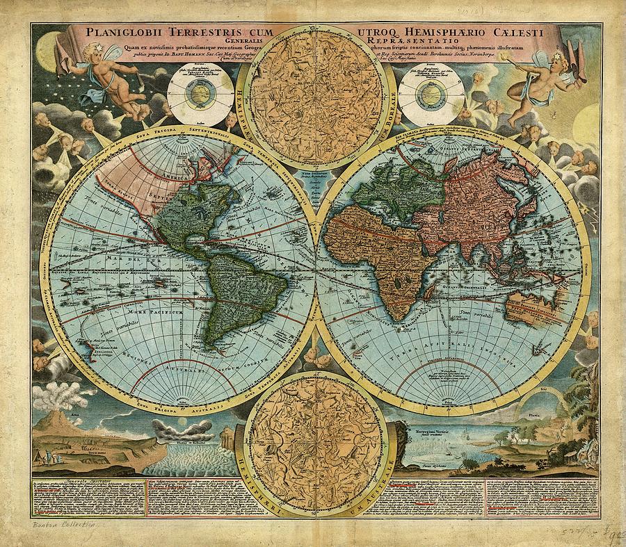 International Directory of 18th Century… 18th Century World Map by Library Of Congress / Science Photo Library