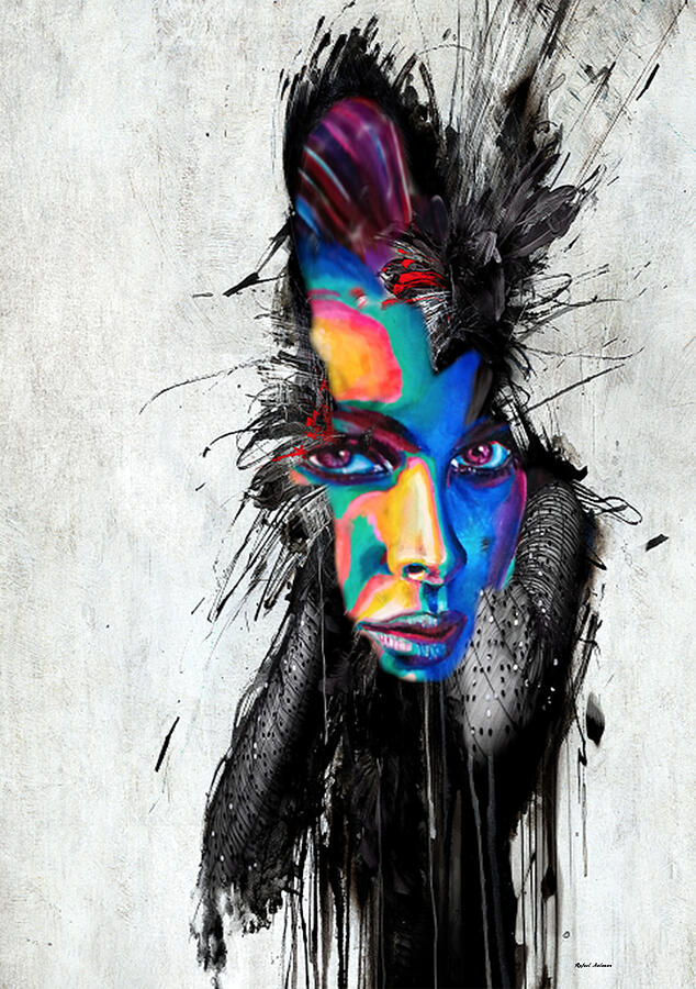 Facial Expressions #9 Painting by Rafael Salazar