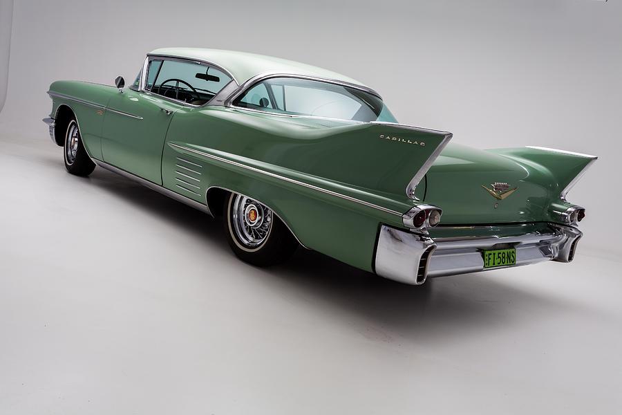 1958 Cadillac DeVille Photograph by Gianfranco Weiss - Metal Posters