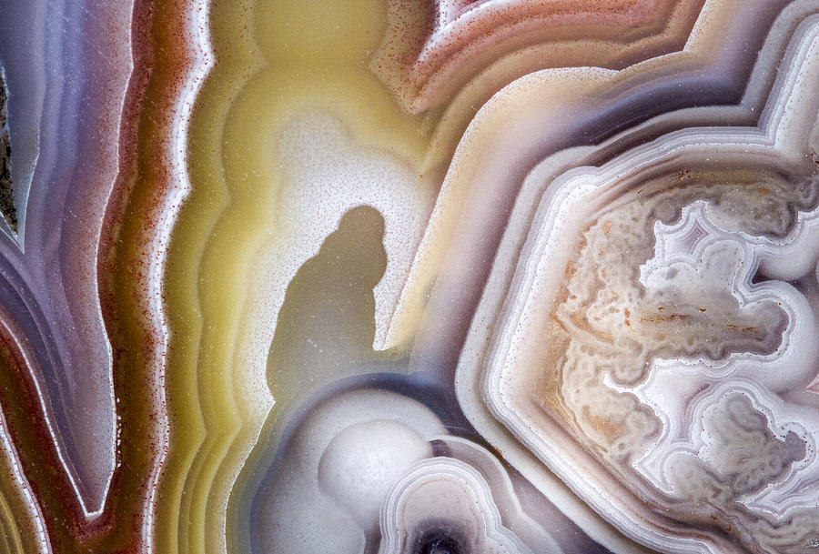 Stunning Agate Patterns Photograph - Rock Face Patterns by Jean Noren