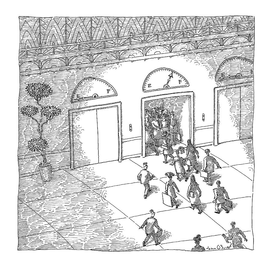 Gas-gauge Elevator Drawing by John OBrien