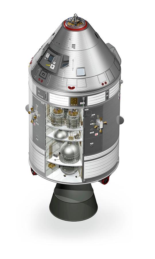 Apollo Command Service Module #4 by Carlos Clarivan / Science
