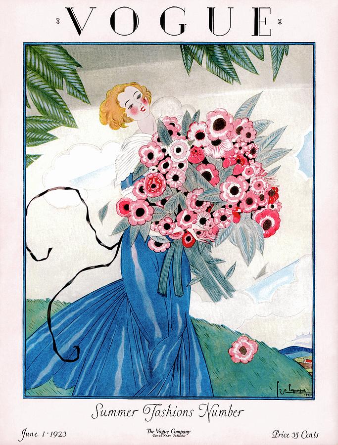 A Vogue Magazine Cover Of A Woman #5 by Georges Lepape