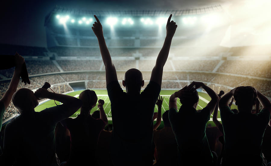 American Football Fans At Stadium #5 by Dmytro Aksonov