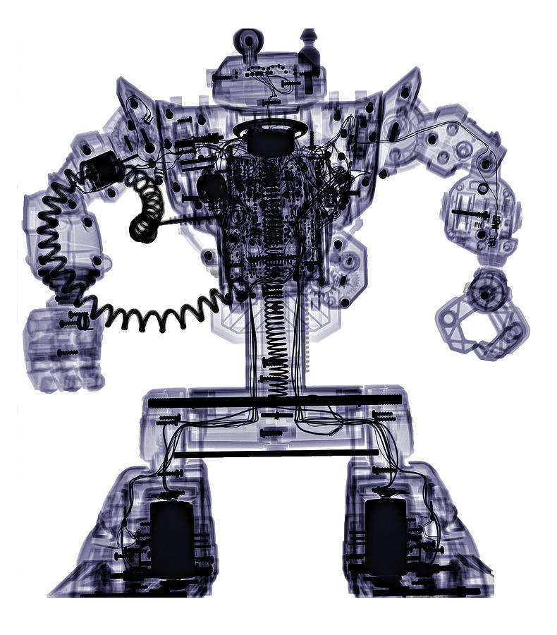 Toy Robot X-ray by Teresa Zgoda