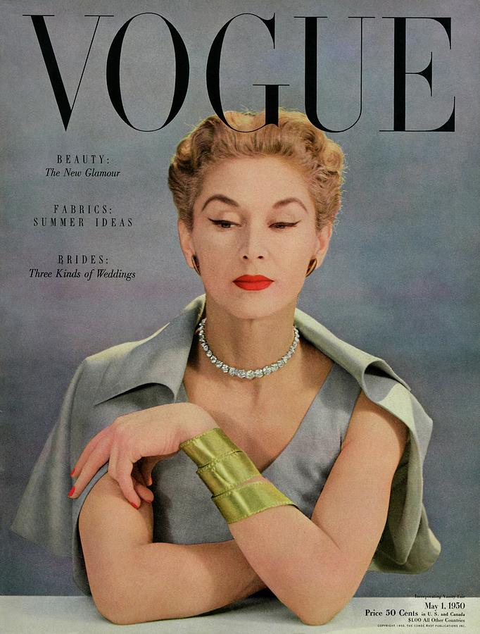 A Vogue Magazine Cover Of Lisa Fonssagrives by John Rawlings