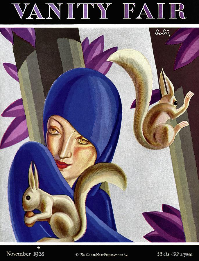A Woman With Squirrels by Victor Bobritsky
