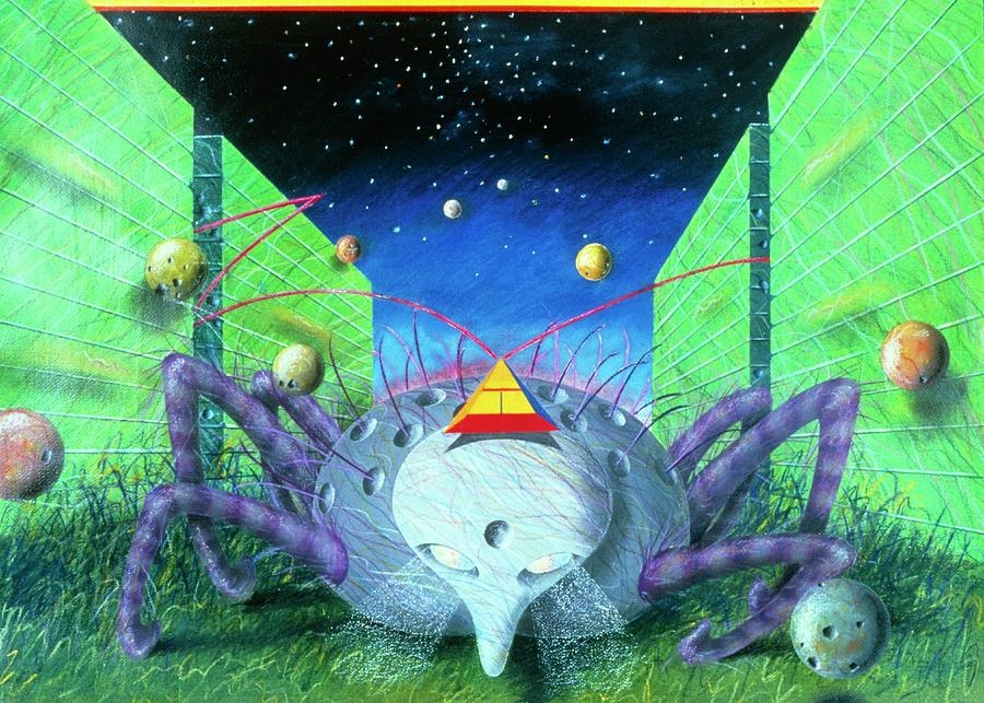 Abstract Artwork Of A Bizarrely-shaped Alien by Andrzej Dudzinski ...