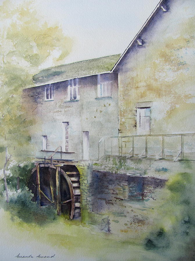 Ambleside Mill Painting by Amanda Amend