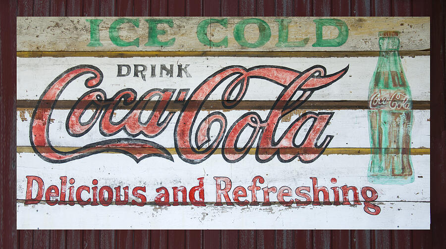 Antique Coca Cola Sign Photograph by Flees Photos