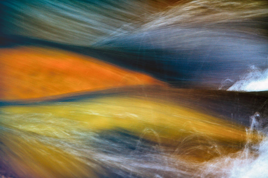 Autumn Color In The Swift. Photograph by Jeff Sinon
