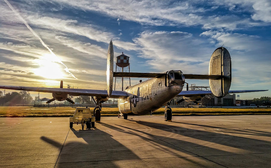 B-24 Sunrise Photograph by David Hart