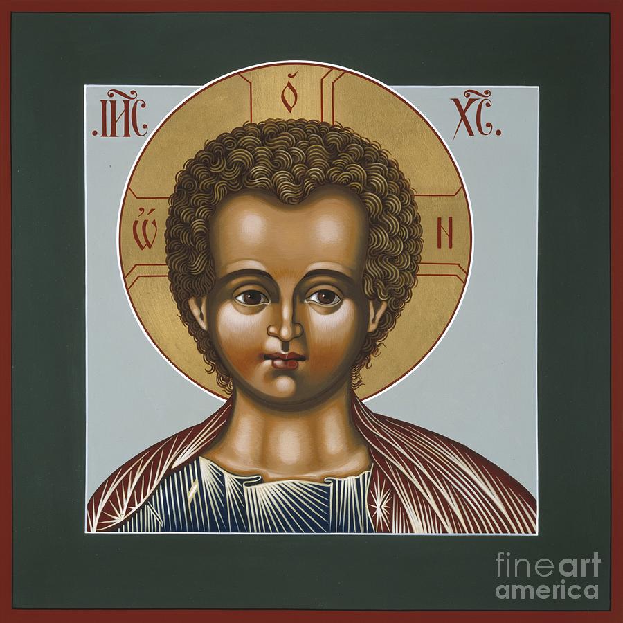 Christ Emanuel Icon Painting - Christ Emanuel Lamb of God 079 by William Hart McNichols