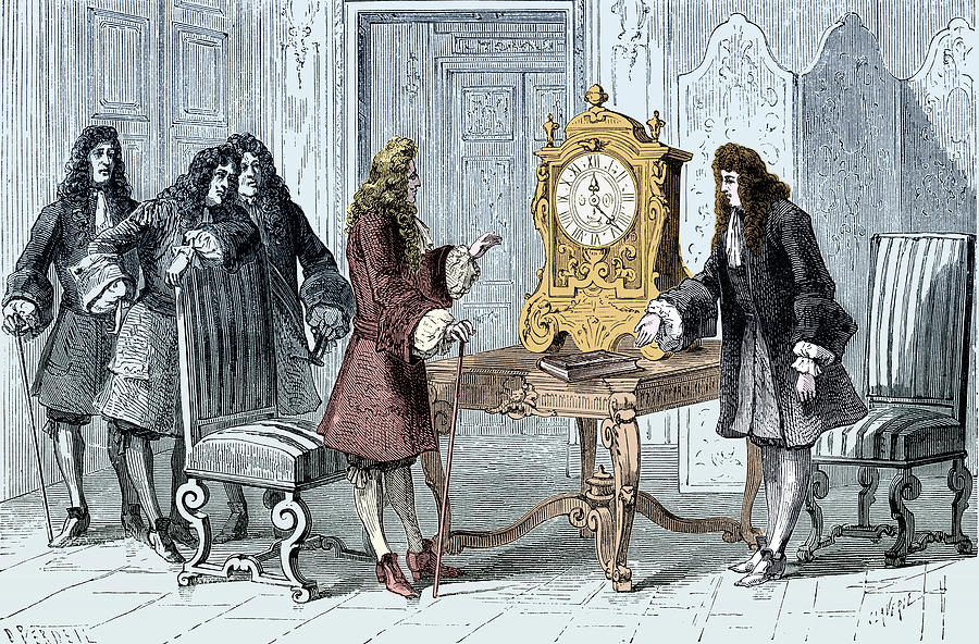 【希少】Ravens ロングスリーブ THE PENDULUM Christiaan Huygens, Pendulum Clock by Science Source