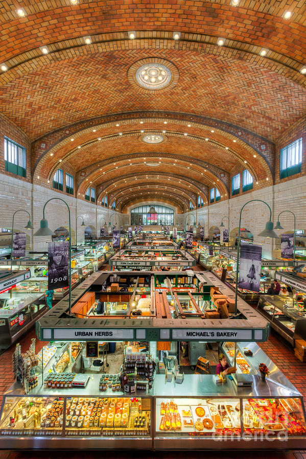Stunning Indoor Market Hall Photograph - Cleveland West Side Market III by Clarence Holmes