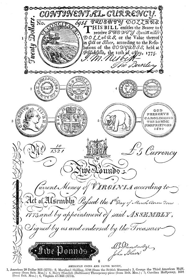 Colonial American Currency by Granger