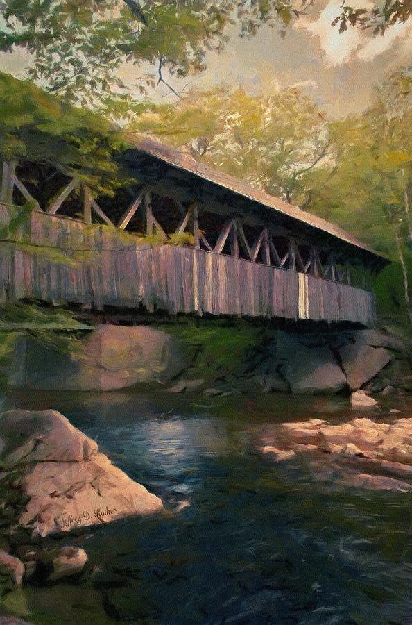 Covered Bridge Painting by Jeffrey Kolker