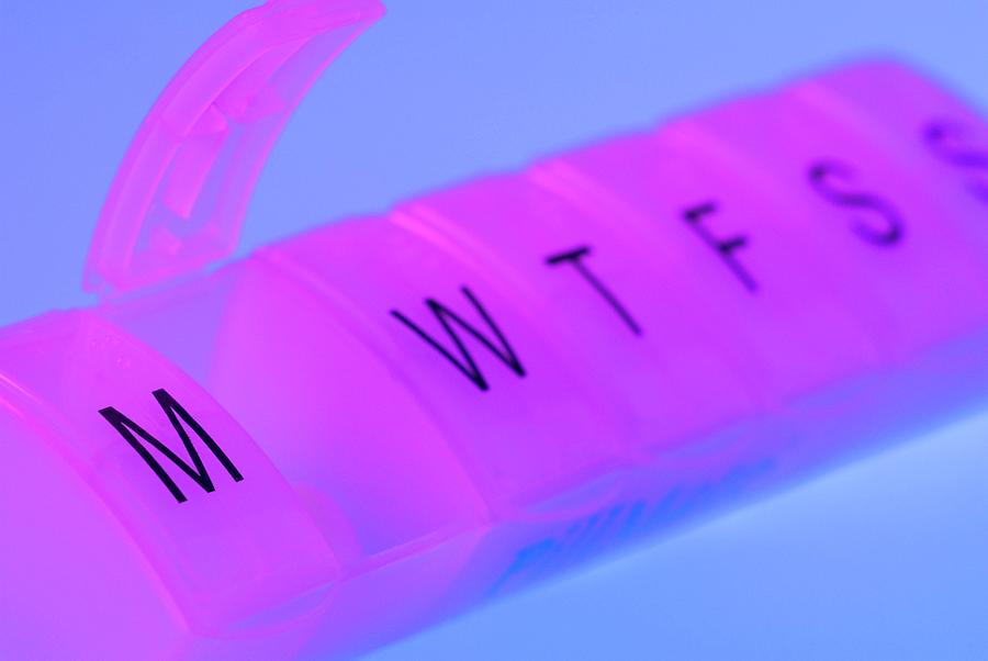 Daily Pill Container by Steve Horrell / Science Photo Library