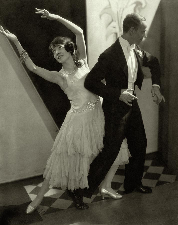 Vintage Dance Duo Posing Together Photograph - Dancers Fred And Adele Astaire by Edward Steichen
