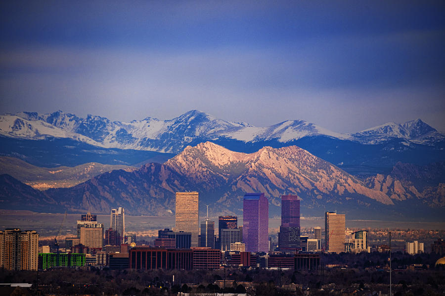 Denver and the Flatirons Photograph by Brad McGinley Photography