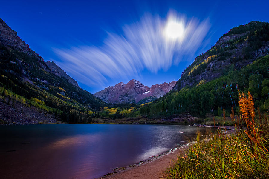 Early Morning at Maroon Bells Photograph by Jeff Stoddart