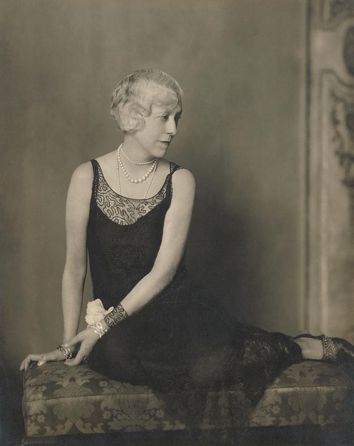 Elsie De Wolfe In A Sleeveless Dress by Edward Steichen