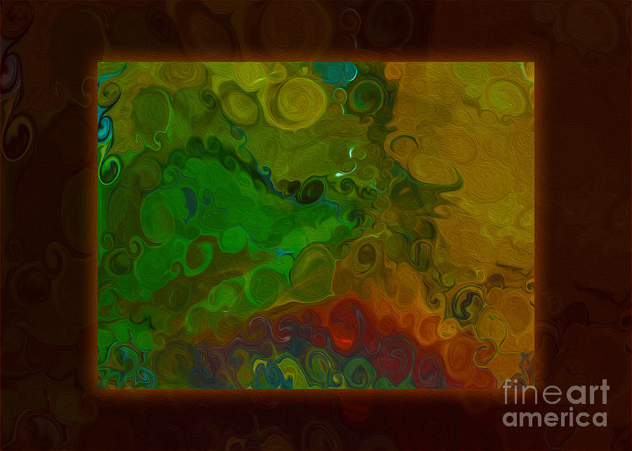 Emotional Discovery of Joy Within Color an Abstract Painting Painting by Omaste Witkowski