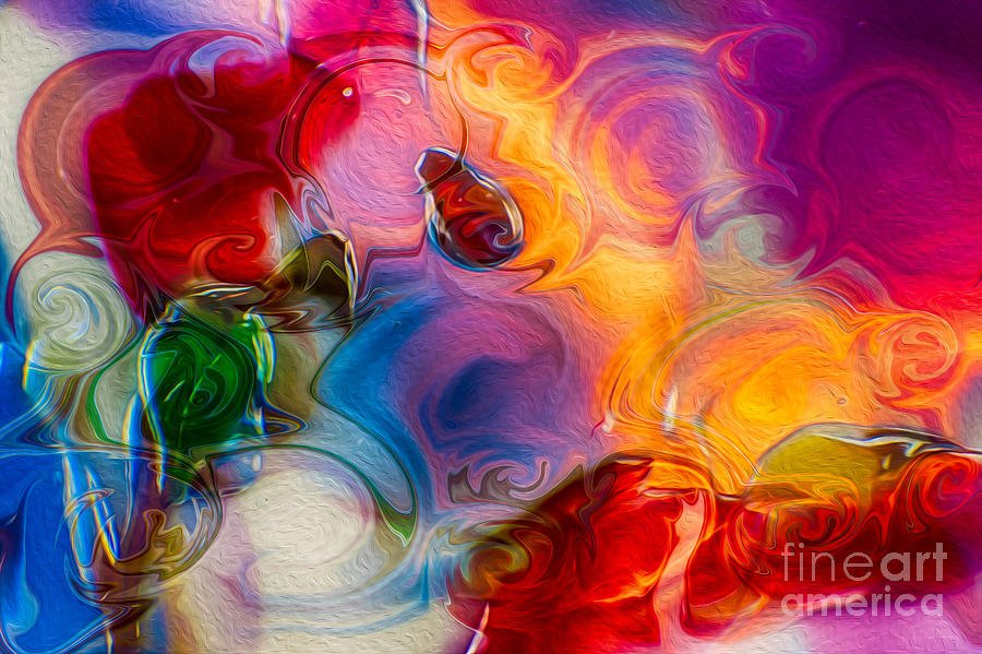 Enchanting Flames Painting by Omaste Witkowski