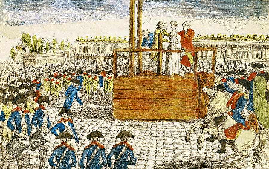 Execution Of Marie-antoinette 1755-93 In The Place De La