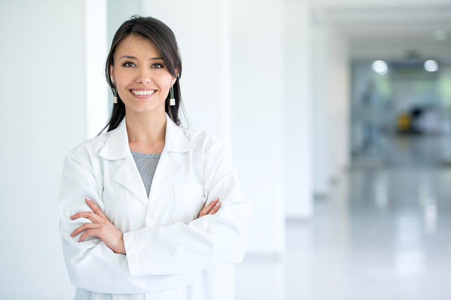 Female doctor at the hospital Photograph by Andresr