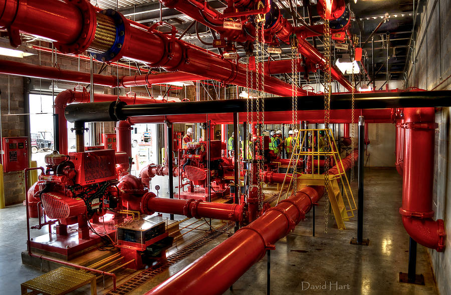 Fire pumps Photograph by David Hart