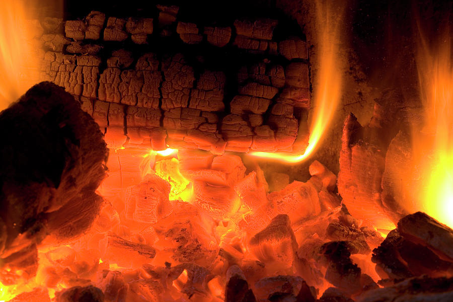 Flames by Simon Booth / Science Photo Library