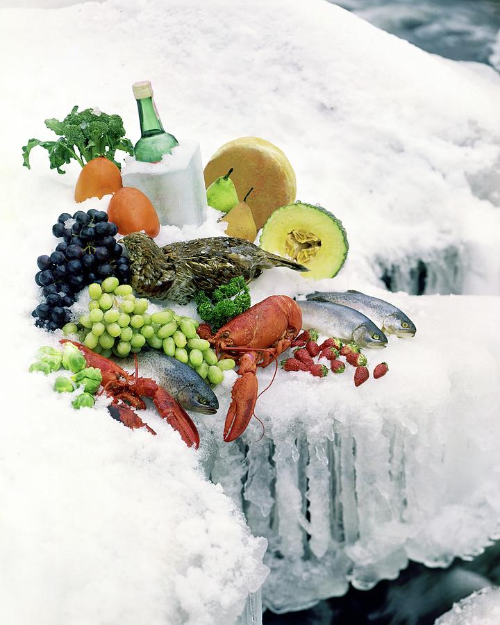 Food On Ice Photograph by Stan Young