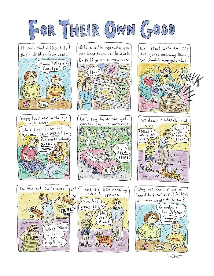 For Their Own Good Drawing by Roz Chast