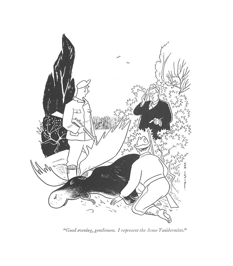 Good Evening Drawing by Rea Irvin