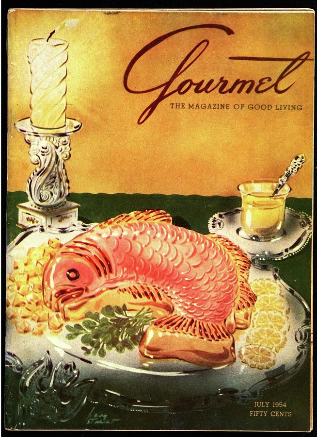 Gourmet Cover Illustration Of Salmon Mousse Photograph by Henry Stahlhut