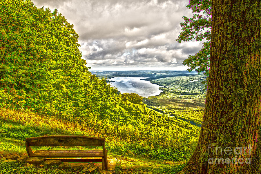 Honeoye Lake Overlook Photograph by William Norton