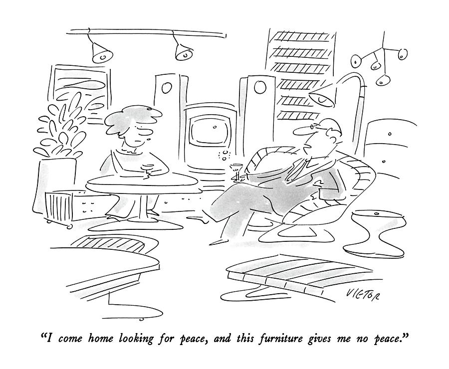 I Come Home Looking For Peace Drawing by Dean Vietor